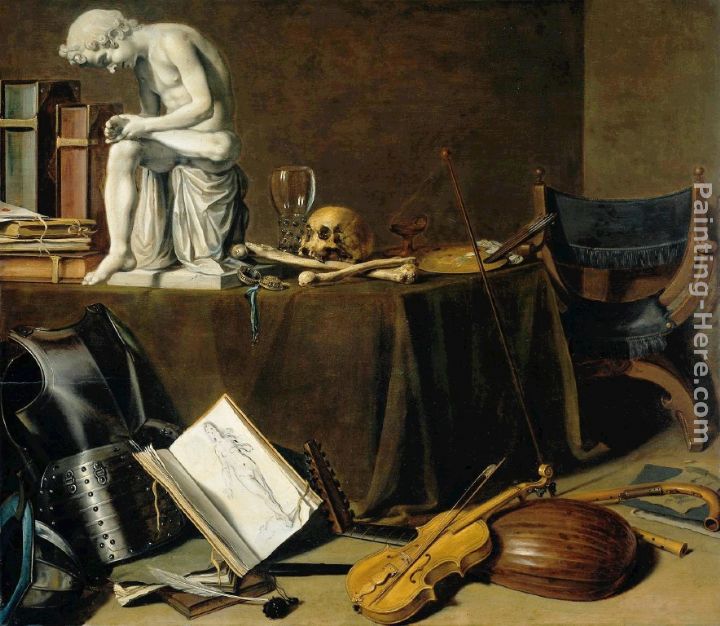 Vanitas Still Life with the Spinario painting - Pieter Claesz Vanitas Still Life with the Spinario art painting